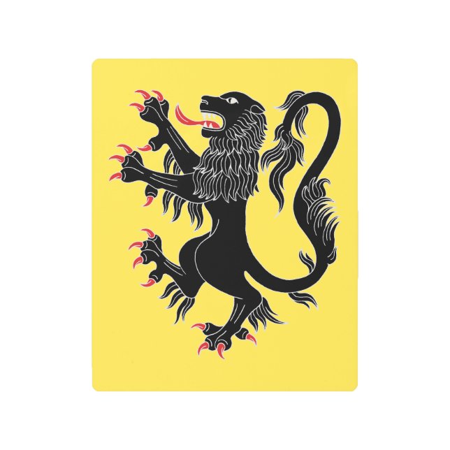 ライオンが乱暴的な メタルプリント (正面)