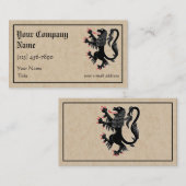 ライオンが乱暴的な 名刺 (正面/裏面)