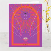 ライオンが飼い葉に カード (黄色い花)