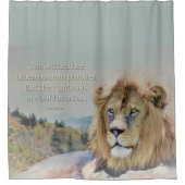 ライオンとしてはっきりした シャワーカーテン (正面)