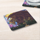 ライオンとカブス スクエアペーパーコースター (アングル)