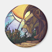 ライオンとカブス マグネット (正面)