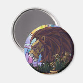 ライオンとカブス マグネット (正面/裏面)