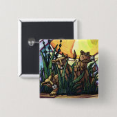 ライオンとカブス 缶バッジ (正面&裏面)