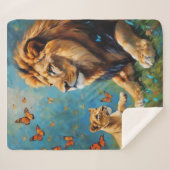 ライオンとカブ シェルパブランケット (正面(横))