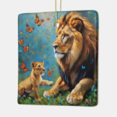 ライオンとカブ セラミックオーナメント (左)