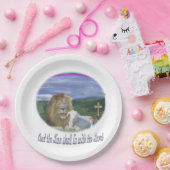 ライオンとキリスト教の贈り物 ペーパープレート (パーティー)