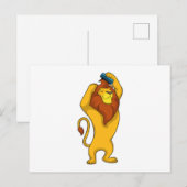 ライオンとコーム ポストカード (正面/裏面)