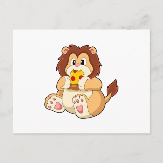 ライオンとサルミ パイの断片.PNG ポストカード (正面)