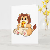 ライオンとサルミ パンの一部.PNG カード (黄色い花)