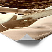 ライオンとテディベアの少女 ポスター (角)