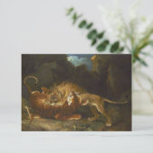 ライオンとトラの戦い カード (スタンド正面)