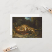 ライオンとトラの戦い カード (正面/裏面インサイチュ)