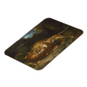 ライオンとトラの戦い マグネット (左側)