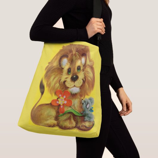 ライオンとネズミ クロスボディバッグ (クローズアップ)