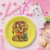 ライオンとネズミ ペーパープレート (パーティー)