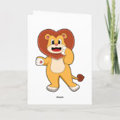 ライオンとハート カード (裏面)