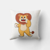 ライオンとハート クッション (裏面)