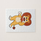 ライオンとハート ジグソーパズル (横)