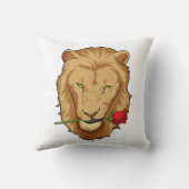 ライオンとバラ クッション (裏面)