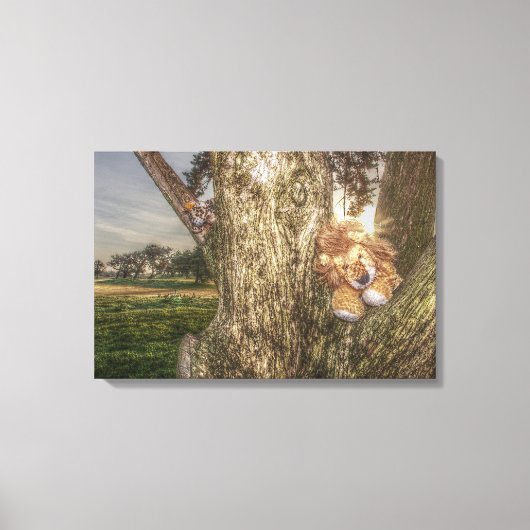 ライオンとヒョウはFriends Canvas Print キャンバスプリント (正面)