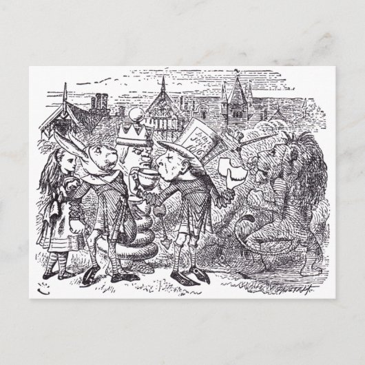 ライオンとユニコーン1 ポストカード (正面)