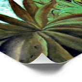 ライオンとライオンがいるエキゾチックな景色。 ポスター (コーナー)