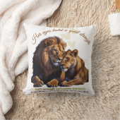 ライオンとライオンズラブ – ワイルドハート装飾薬 クッション (ブランケット)