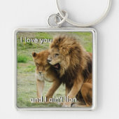 ライオンとライオン キーホルダー (正面)