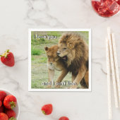 ライオンとライオン スタンダードカクテルナプキン (インサイチュ)