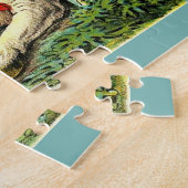 ライオンとライオ結婚ネス ジグソーパズル (側面)