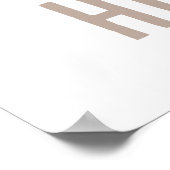 ライオンとラムのクリスマスのサイン ポスター (角)