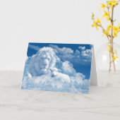 ライオンとラムのグリーティングカード カード (黄色い花)