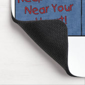 ライオンとラムのシャツのポケットパール マウスパッド (コーナー)