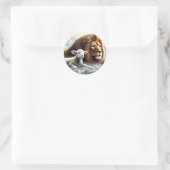 ライオンとラムのシール ラウンドシール (バッグ)