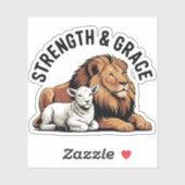 ライオンとラムのステッ感動的カー シール (シート)