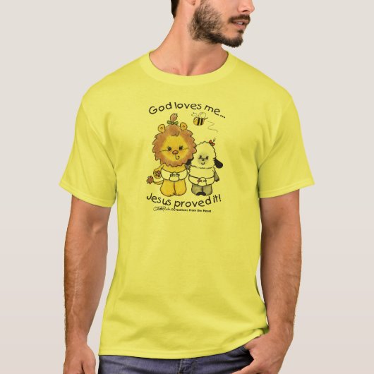 ライオンとラムのベビー Tシャツ (正面)