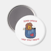 ライオンとラムのポケットパール マグネット (正面/裏面)