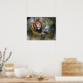 ライオンとラムのポスター ポスター (キッチン)