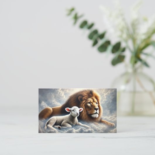 ライオンとラムの名刺 名刺 (スタンド正面)