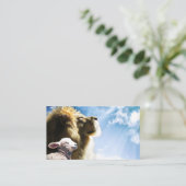 ライオンとラムの名刺 名刺 (スタンド正面)