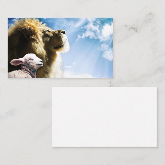 ライオンとラムの名刺 名刺 (正面/裏面)