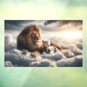 ライオンとラムの窓が引っ掛かる ウィンドウサイン (シート3)