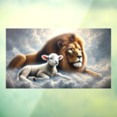 ライオンとラムの窓が引っ掛かる ウィンドウサイン (シート3)