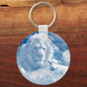 ライオンとラムキーチェーン キーホルダー (正面)