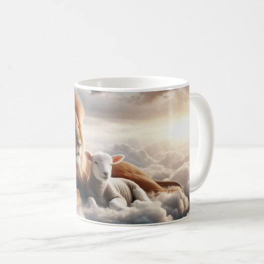 ライオンとラムコーヒーマグ コーヒーマグカップ (正面右)