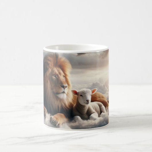 ライオンとラムコーヒーマグ コーヒーマグカップ (中央)