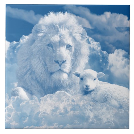 ライオンとラムタイル タイル (正面)