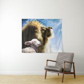 ライオンとラムタペストリー タペストリー (インサイチュ(横))