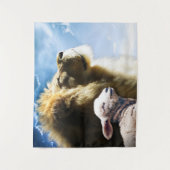 ライオンとラムタペストリー タペストリー (正面)